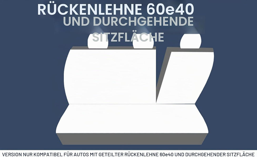Lupex Shop Autositzbezüge kompatibel mit Zoe zweifarbig schwarz - dunkelgrau