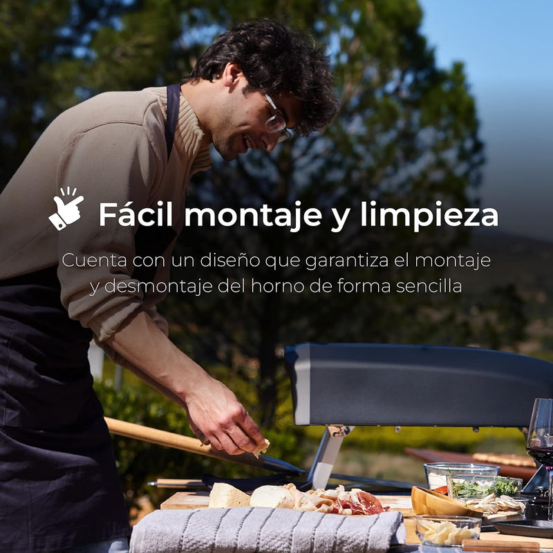 MasterPRO Pizza Oven | Pizza Oven | Portable Gas Oven Set with Quick Cooking up to 500°C | Includes