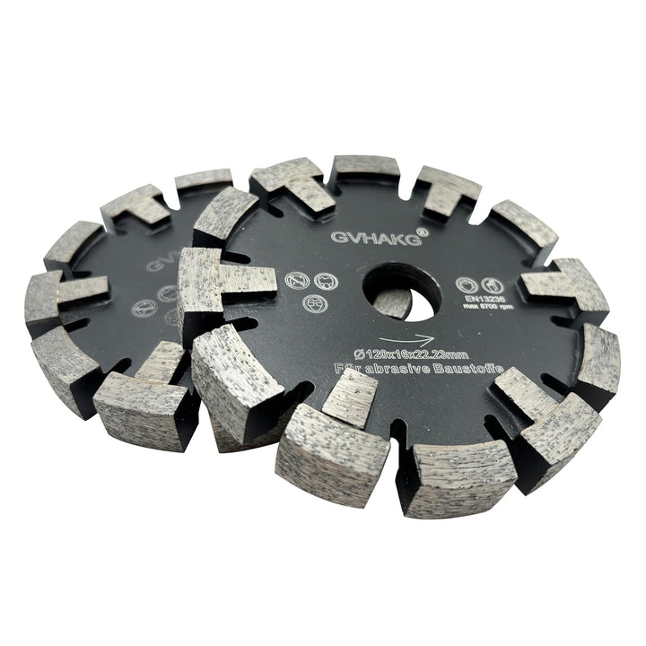GVHAKG Schutzzähne Tuck Point Diamantsägeblatt zum Trockenschneiden von genutetem mittelhartem Beton