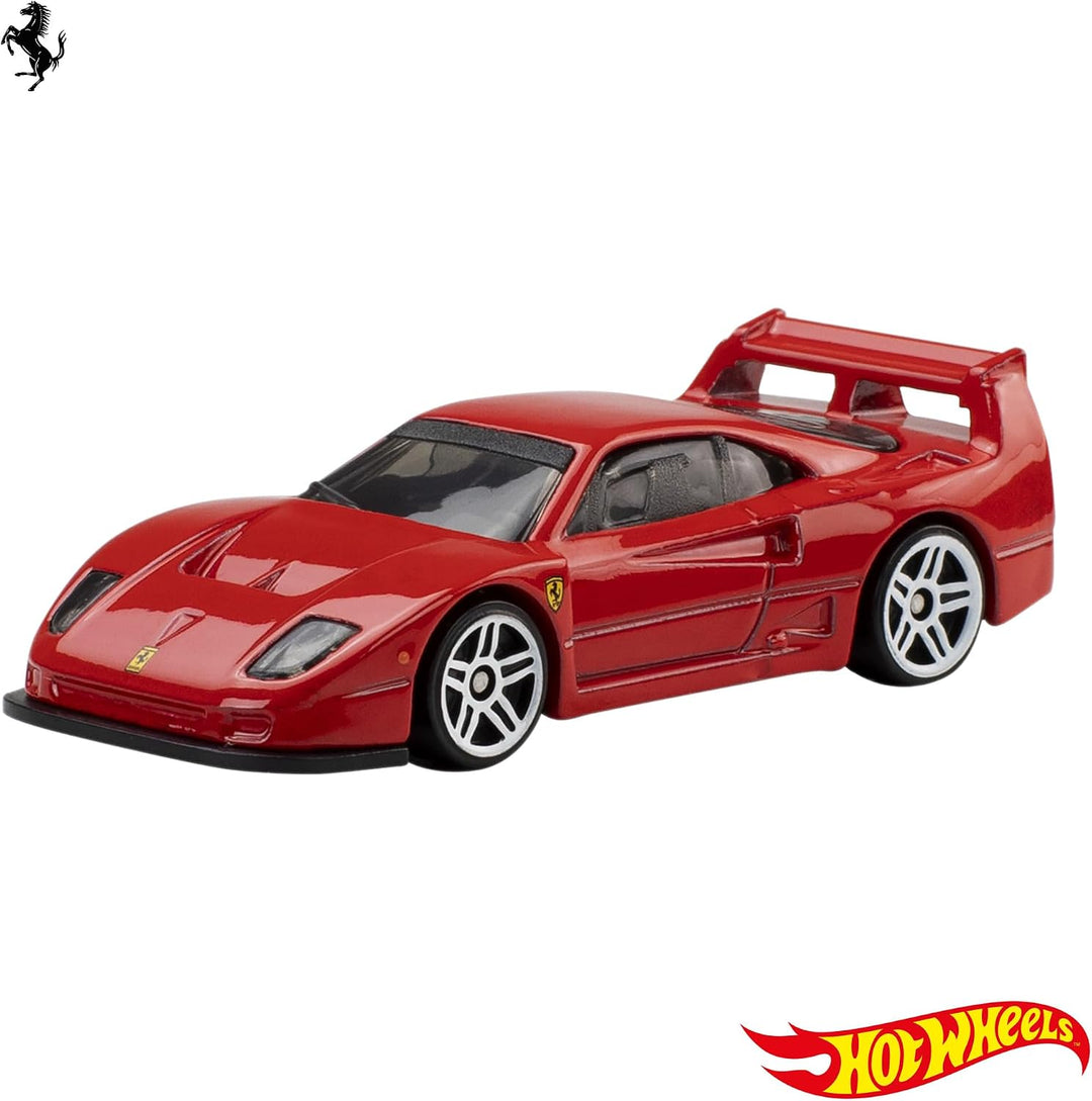 Hot Wheels Spielzeug-Ferrari-Autos, Die-Cast, 5er-Pack im Massstab 1:64, offiziell Lizenziertes 5er-