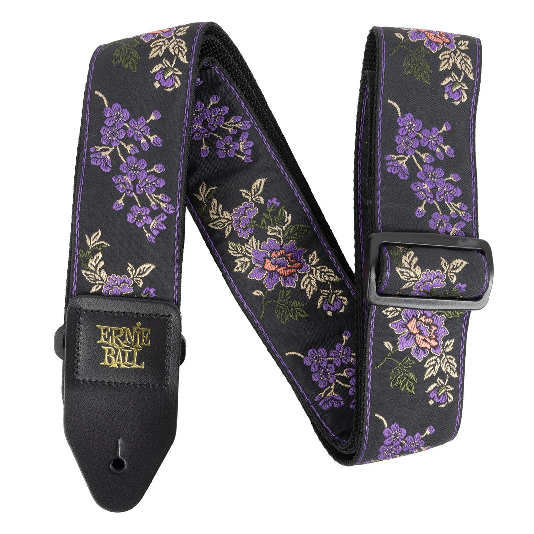 Ernie Ball Lavendar Blossom Jacquard Gitarrengurt Lavender Blossom, Lavender Blossom