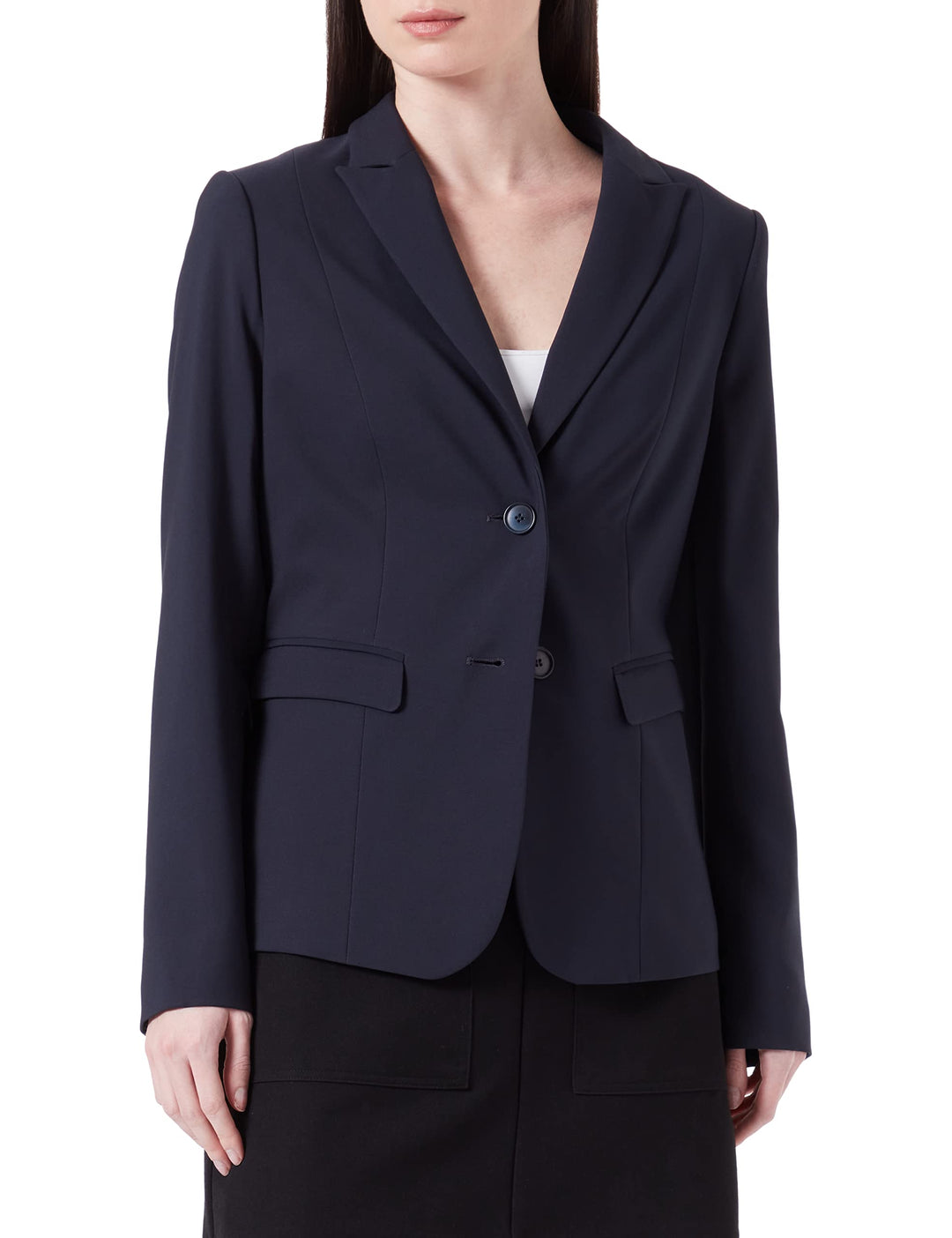 Betty Barclay Damen Kurzblazer Langarm 36 Blau, 36 Blau