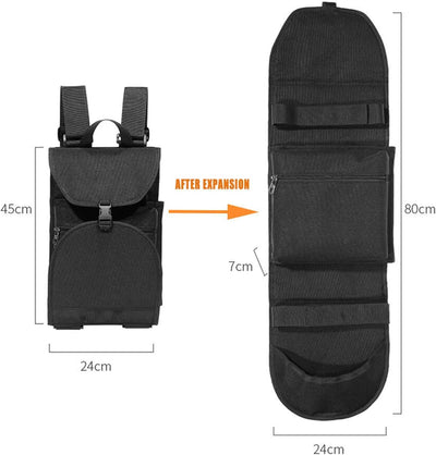 SusggO Pack: 1 x Rucksack Skateboard Tasche + 1 x T-Schlüssel Skate Werkzeug T-Schlüssel Skateboard