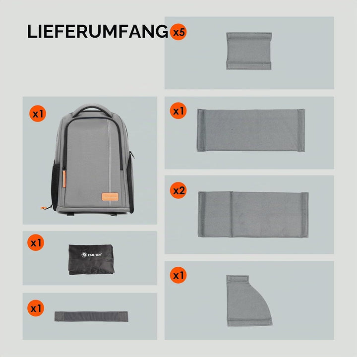 TARION Kamerarucksack Spiegelreflex Fotorucksack Wasserdicht Leicht und Kompakt Klein DSLR Rucksack
