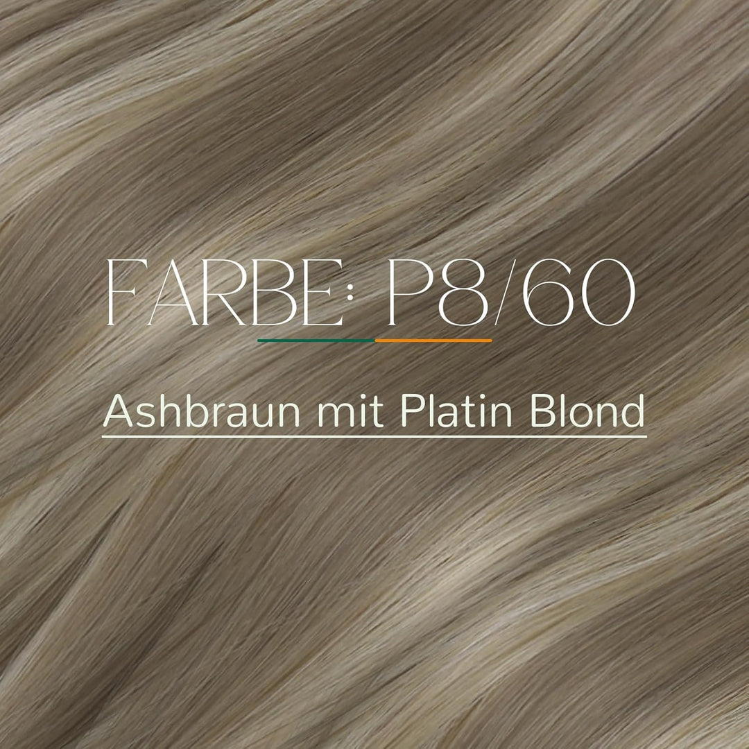 Easyouth Extensions Echthaar Bondings Blond Highlights Echthaar Extensions Bondings Hellbraun Platin