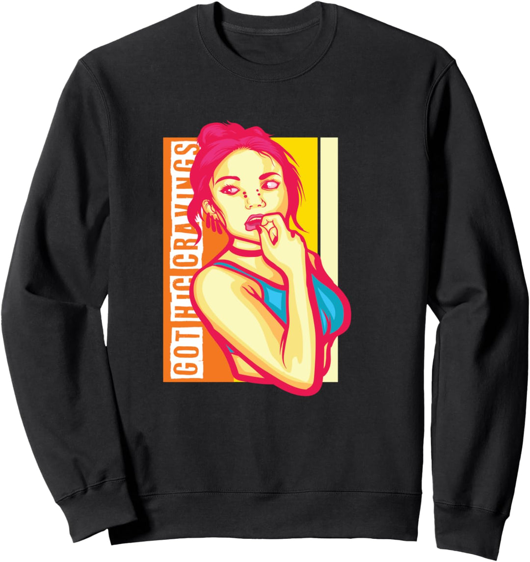Gothic Heisshunger Pastell Goth Japanische Anime Sweatshirt
