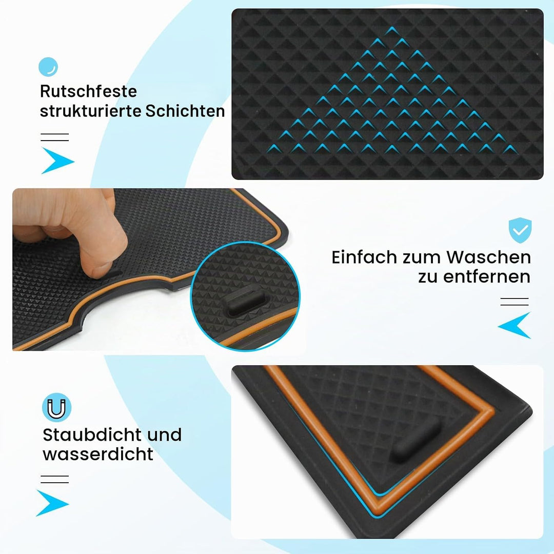 CDEFG Kompatibel mit Cupra Formentor 2023 2024 2022 [Elektronische Automatikgetriebe] Gummimatten Mi