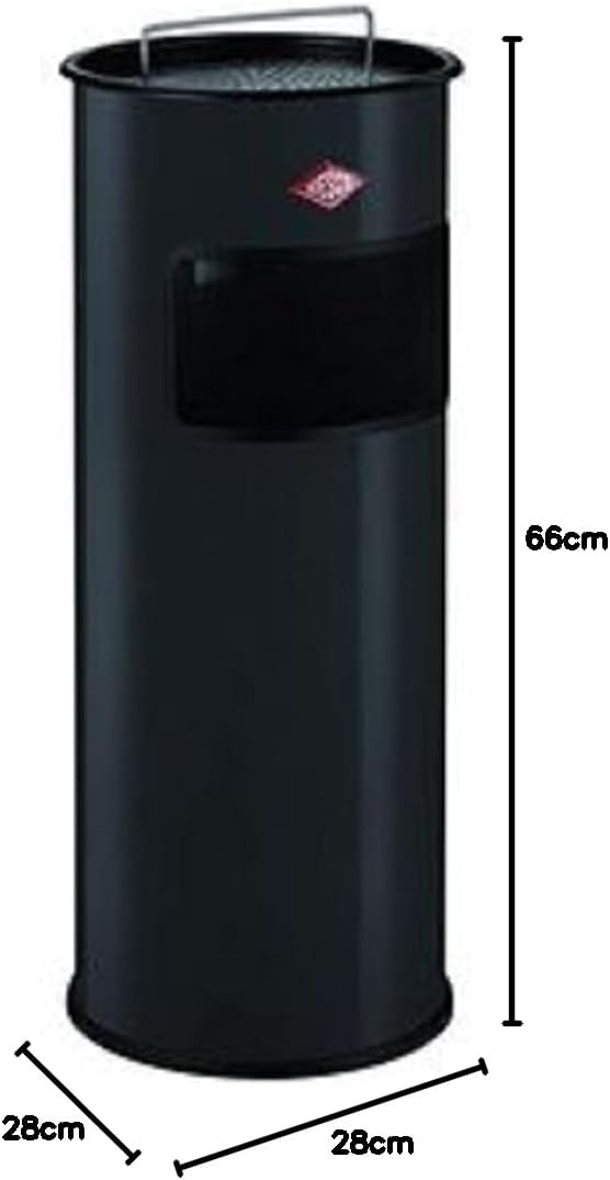 Wesco Standascher Mülleimer, Anthrazit, 28 cm, Anthrazit