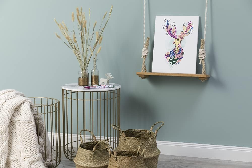 edding Acrylfarben-Set Allround Weiss - Weiss - 3 wasserdichte Acrylstifte – feine, mittlere und dic