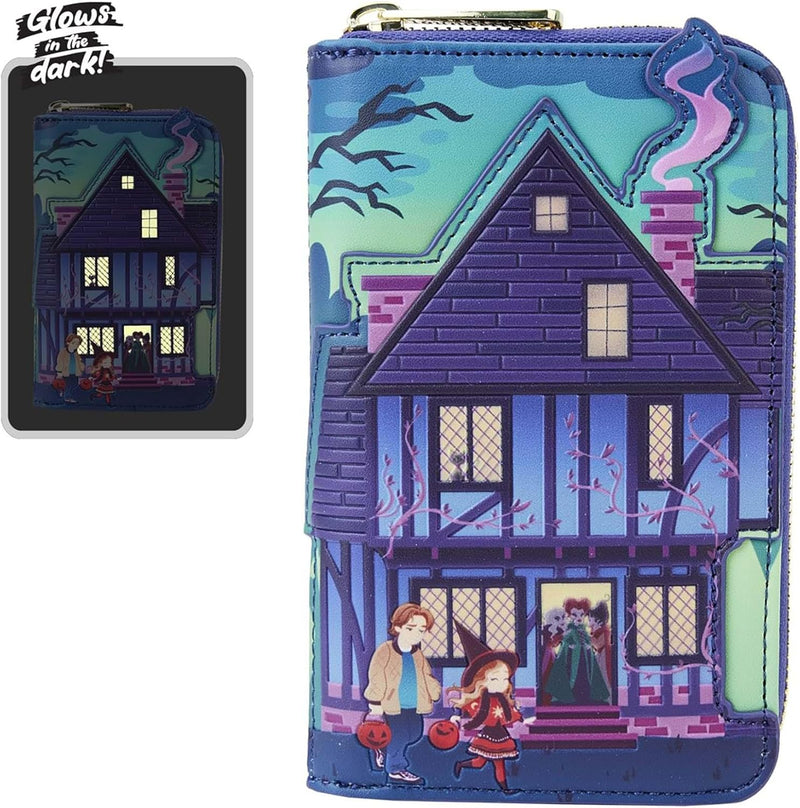 Loungefly Disney Hocus Pocus Sanderson Sisters House Geldbörse mit umlaufendem Reissverschluss, Mehr