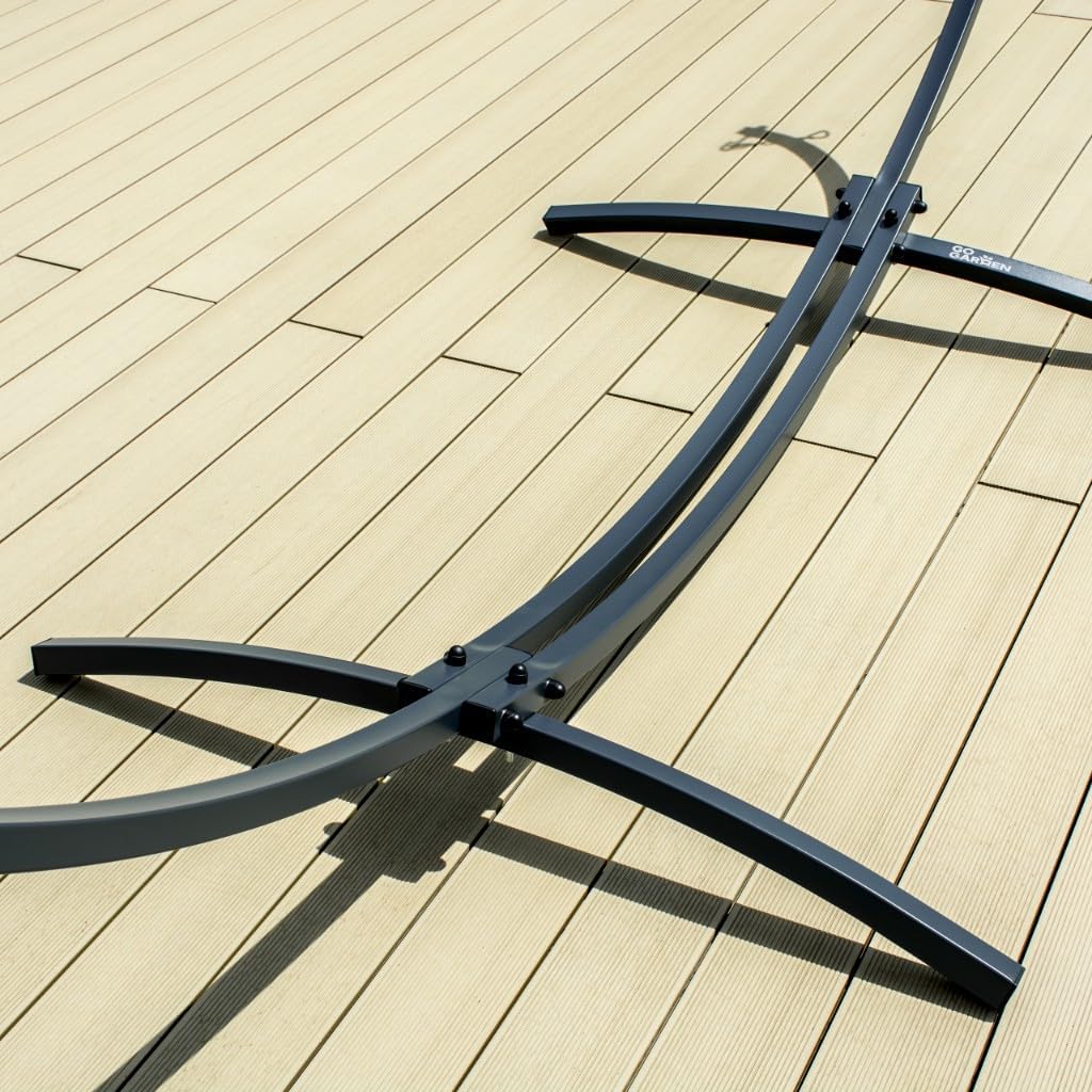 ZOLTA Hängemattengestell - Graphit - Zusammenklappbar - Hängemattenständer Für Garten & Balkon - Max