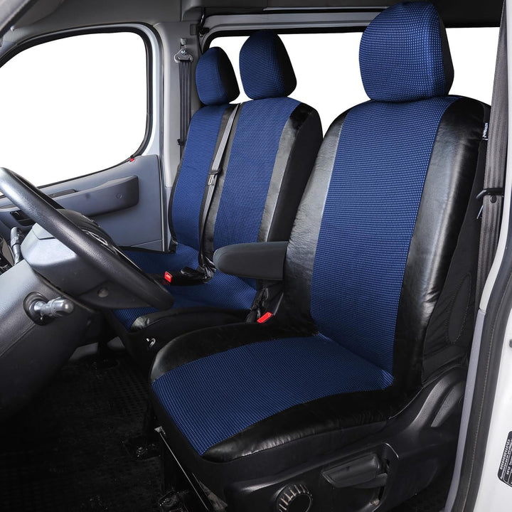 TOYOUN Universal Auto Sitzbezüge für Transporter LKW Vorn Autositzbezüge 2+1, Sitzbezug Fahrersitz +