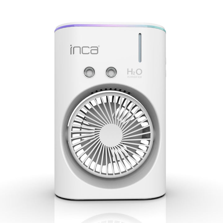 İnca Tischventilator mit Wasserkühlung & Sprühnebel IMF-10B USB Akku Ventilator tragbar & leise mit