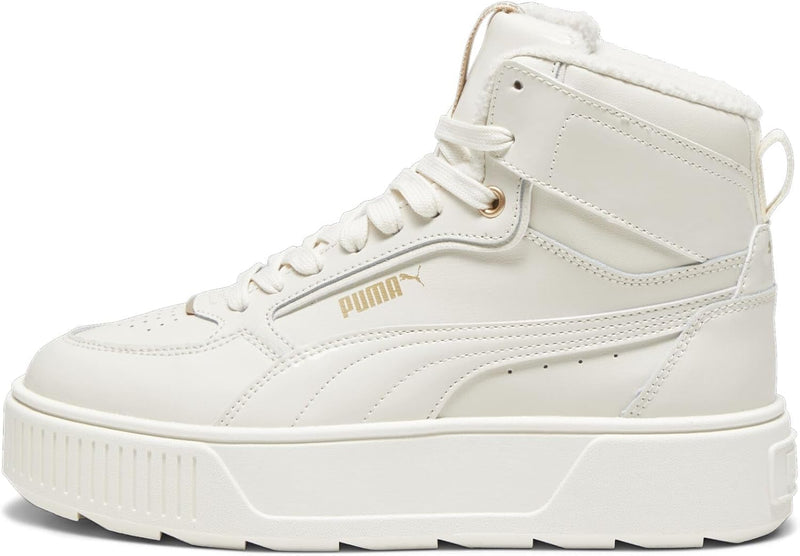 PUMA Damen Karmen Rebelle Mid WTR Sneaker 37 EU Alpine Snow Gold White, 37 EU Alpine Snow Gold White