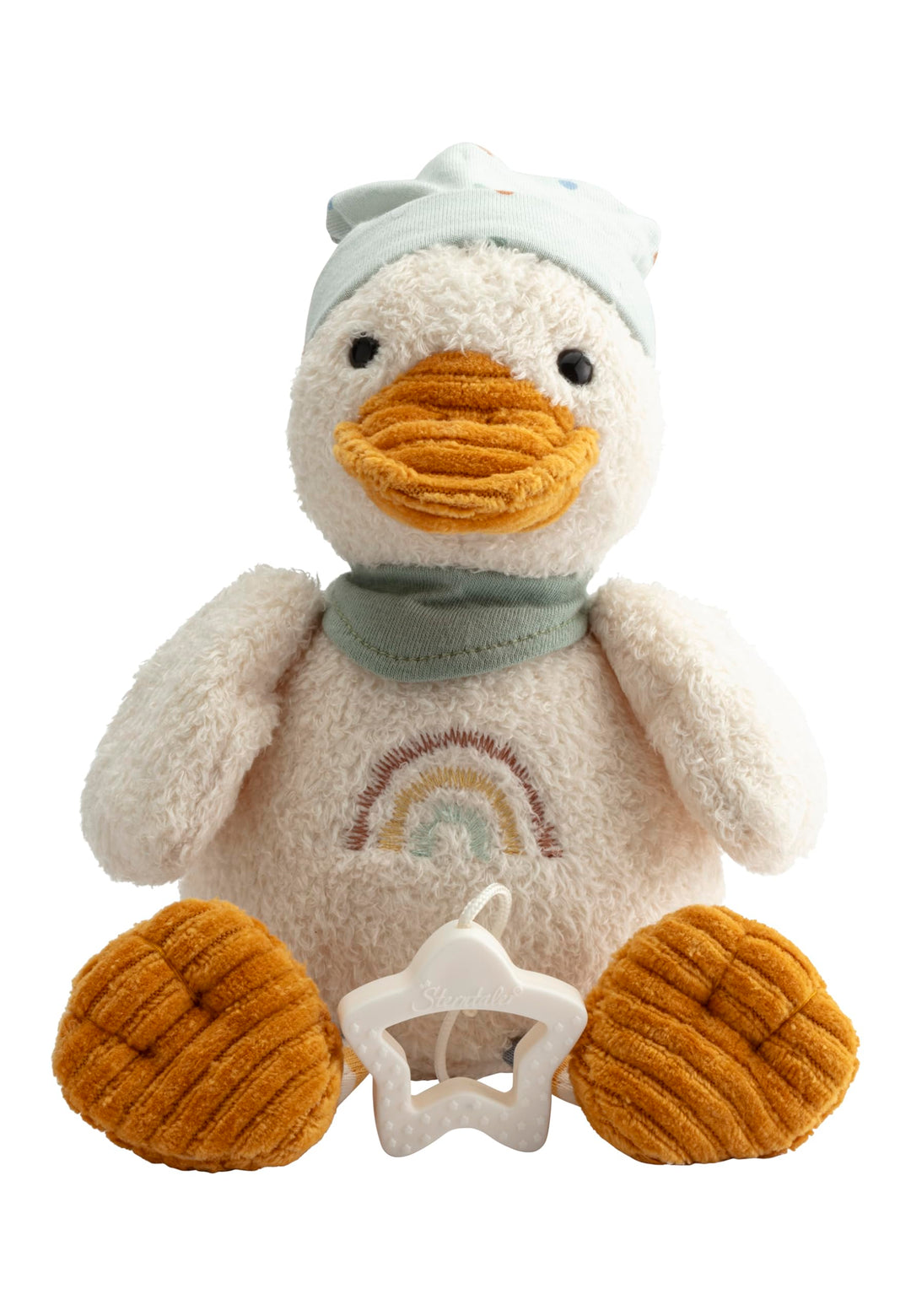 Sterntaler Spieluhr mittel Ente Edda Lou, Kuscheltier mit Einschlafhilfe für Jungen und Mädchen, Mel