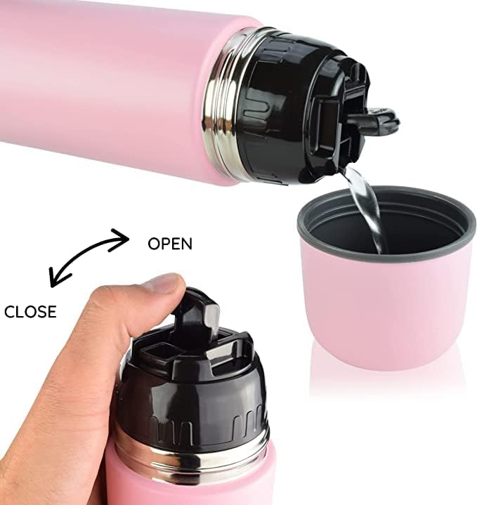 Milu Thermosflasche Thermoskanne Isolierflasche 1L, 750ml, 500ml - Isolierte Edelstahl Trinkflasche,