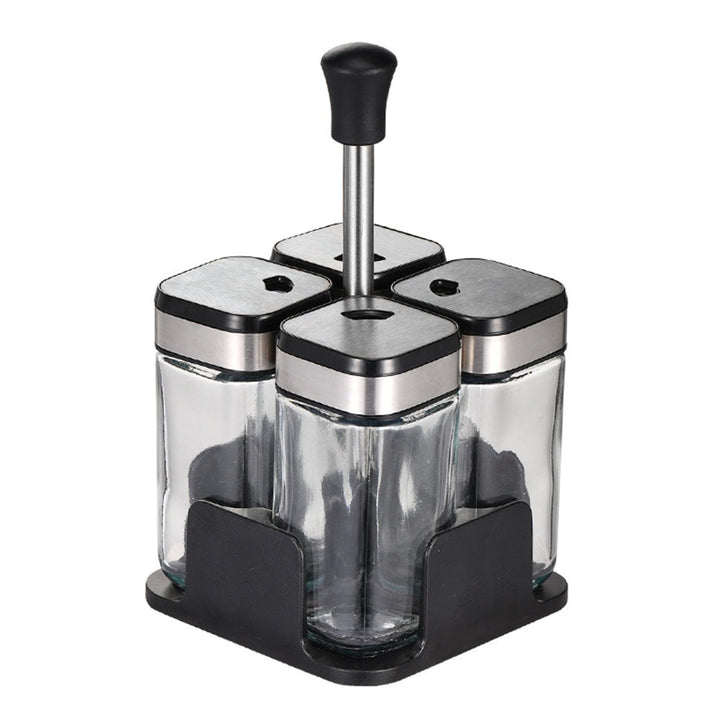 Gewürzflasche Glas Dispenser, versiegelt und feuchtigkeitsfest, Kapazität 200ml Cruets mit 360° dreh