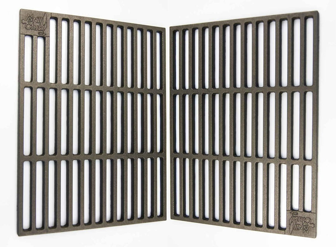 2 Gusseisen Grillroste 41,5 x 27,5 cm/extra schwer ca. 7 kg/nur 12 mm lichter Stababstand ! Tepro To