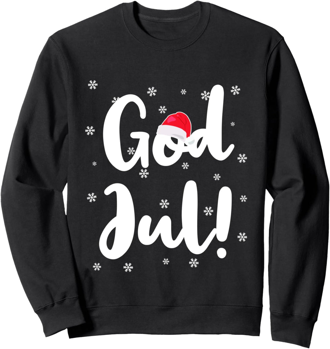 God Jul Weihnachtsgruss Schweden Weihnachten Sweatshirt