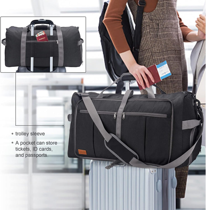 Upeelife Faltbare Reisetasche, grosse Reisetasche für Damen und Herren, Sporttasche, wasserdicht, We