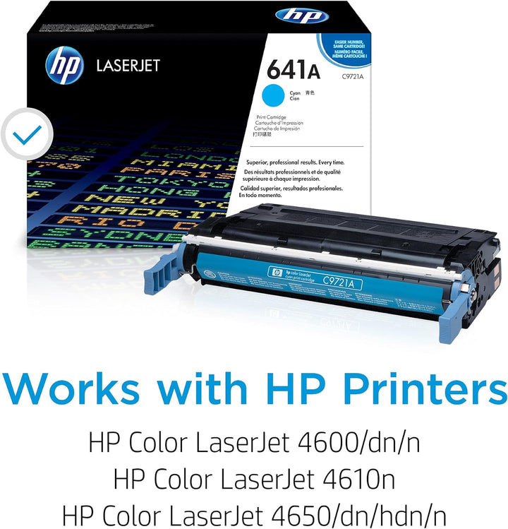 HP 641A (C9721A) Blau Original Toner für HP Color Laserjet 4600, HP Color Laserjet 4650
