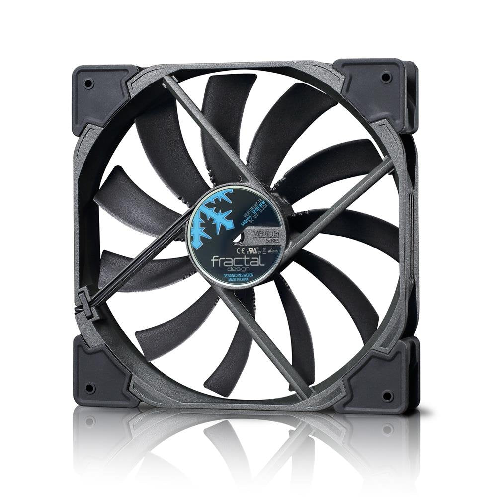 Fractal Design Venturi hp-12 Kühlung Fan – Schwarz, 120 mm High Pressure 120 mm, High Pressure 120 m