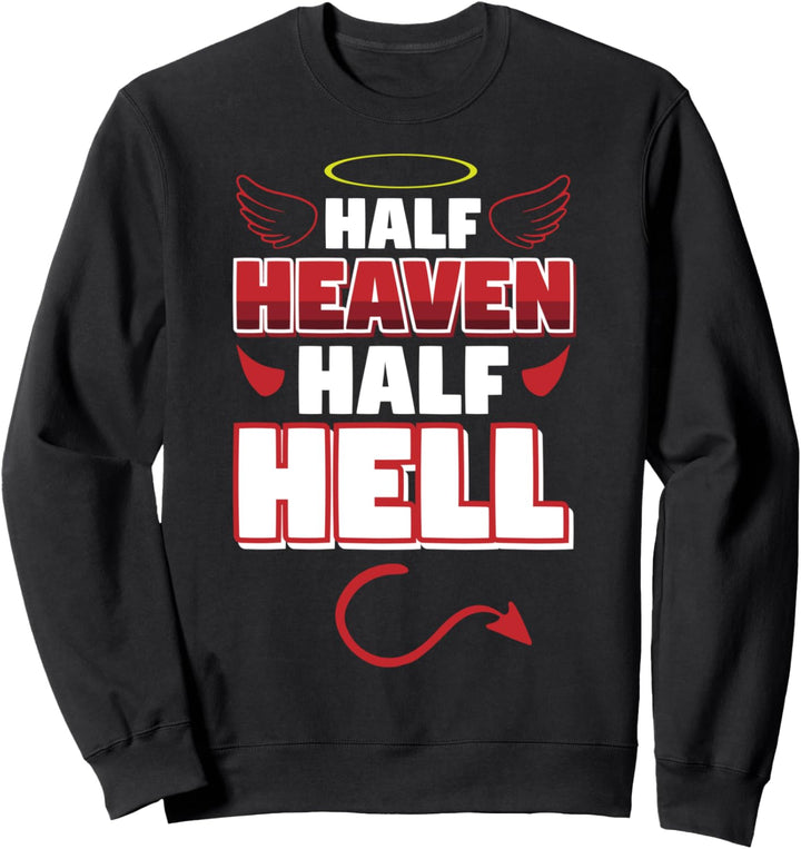 Satanismus Goth Hail Satan Half Sweatshirt