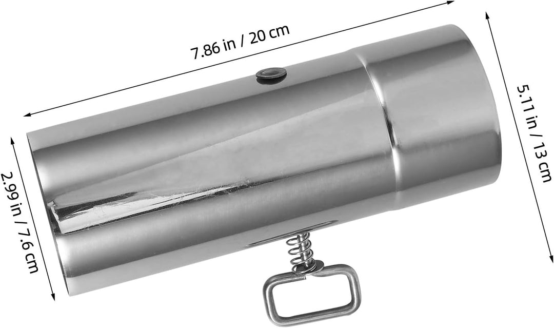 Supvox Ofenrohr mit Drosselklappe: 76 mm Edelstahl, verstellbares Kaminrohr für Campingzubehör