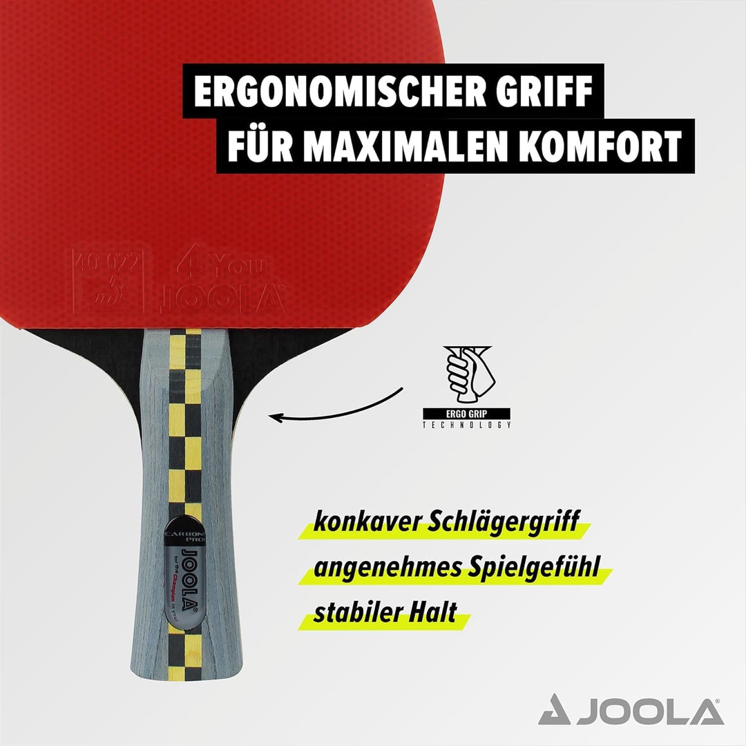 JOOLA Tischtennisschläger Carbon Pro ITTF genehmigter Profi Wettkampf Tischtennis-Schläger Carbon Pr
