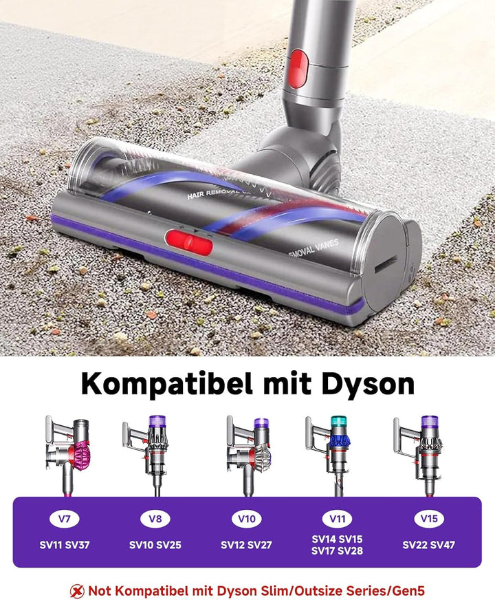 V11 Bodendüse für Dyson V15 V10 V8 V7 SV10 SV11 SV12 SV14 SV15,Torque Drive Bürste,Anti-Tangle,Einst
