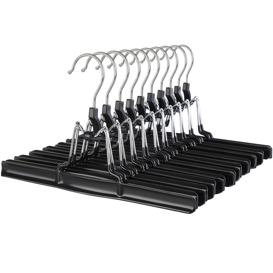 SONGMICS Hosenbügel 10 Stück aus Metall - Hosenspanner Rockbügel Kleiderbügel Klemmbügel Rockspanner
