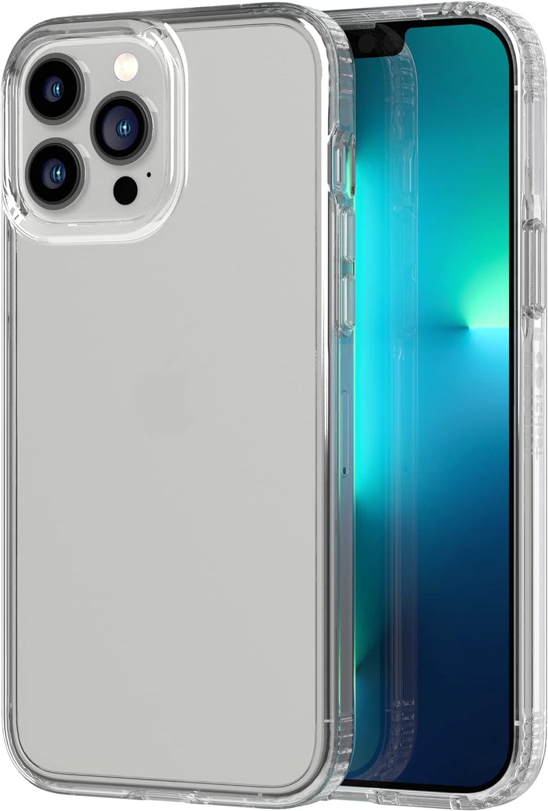 tech21 Evo Clear für iPhone 13 Pro Max - Kristallklare Handyhülle mit 3,6 m Multi-Drop-Schutz farblo