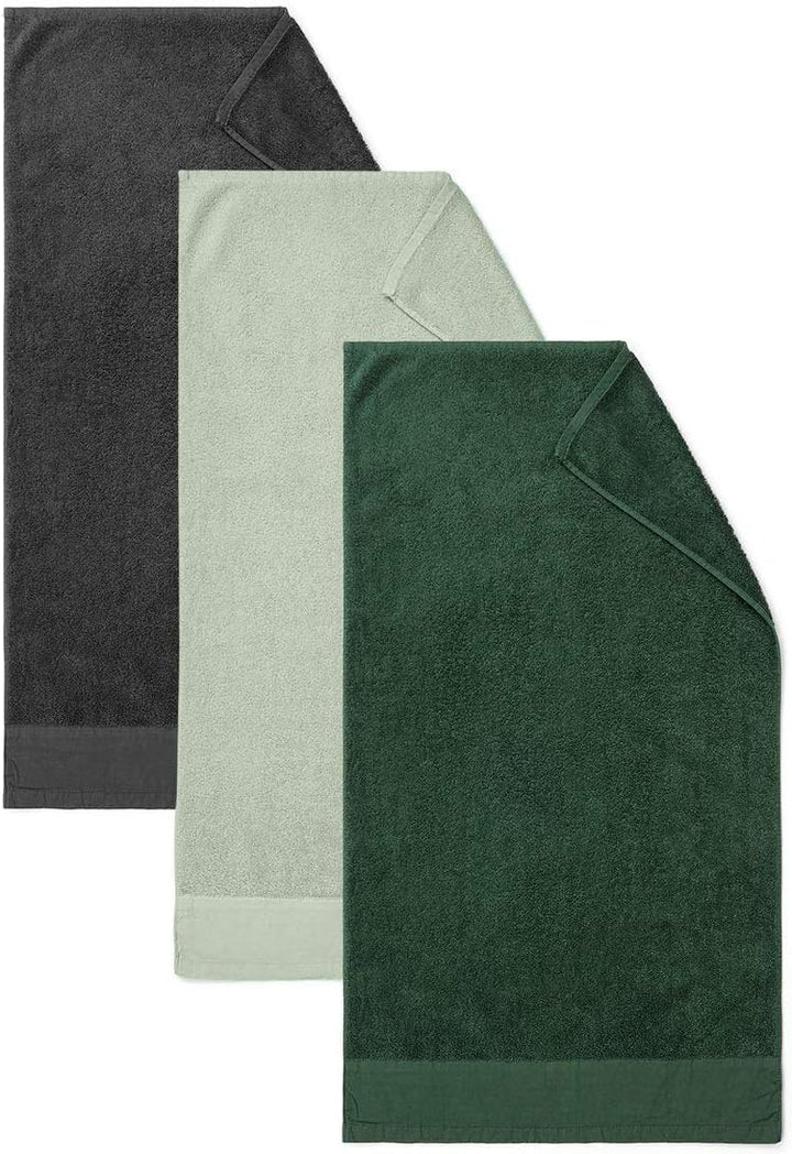 Marc O Polo Handtücher Linan Dark-Green, Duschtuch 70x140 cm, 70x140 cm