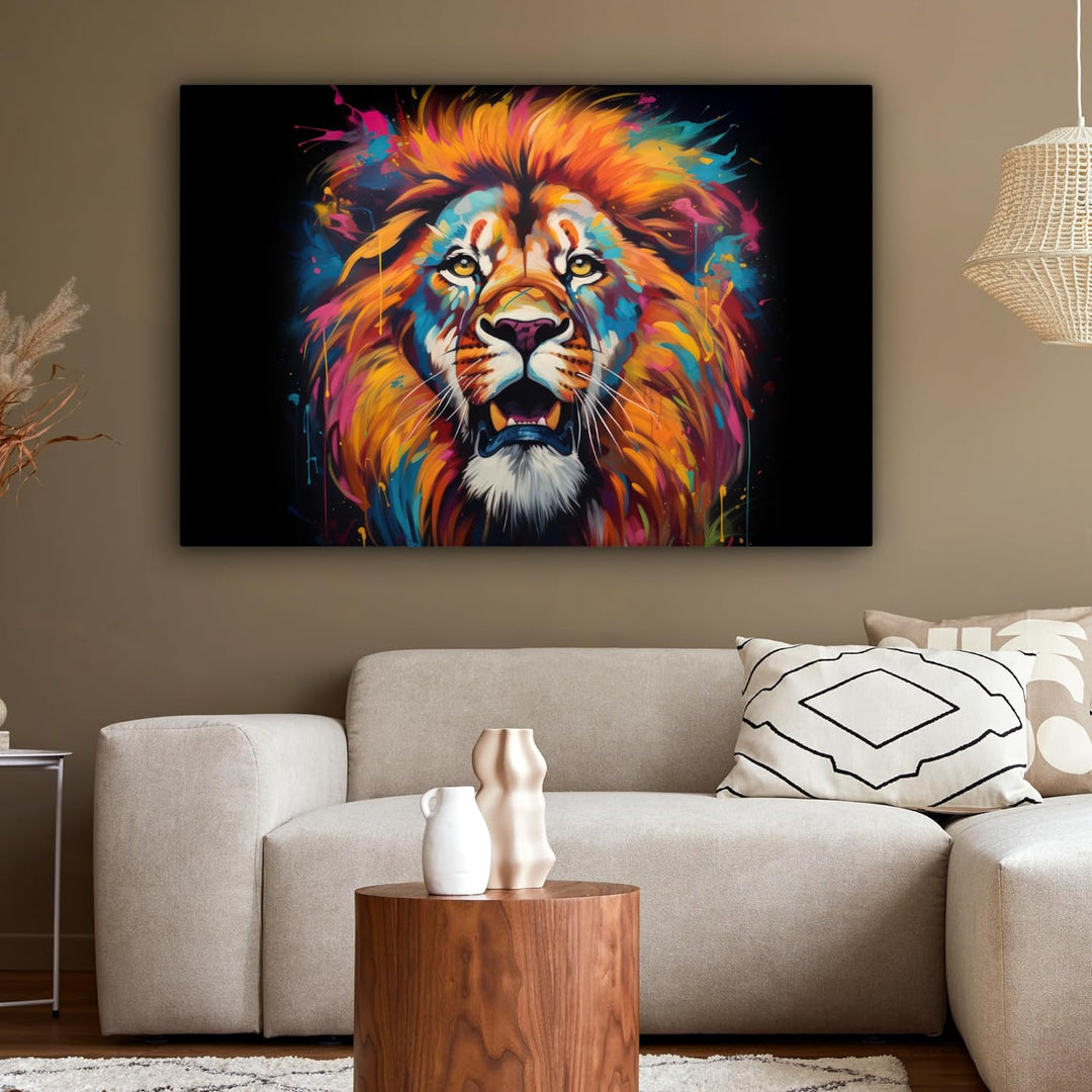 MuchoWow© Bilder Gross 120x80 cm XXL Wohnzimmer Deko Modern Wandbild Foto auf Leinwand Bild Schlafzi