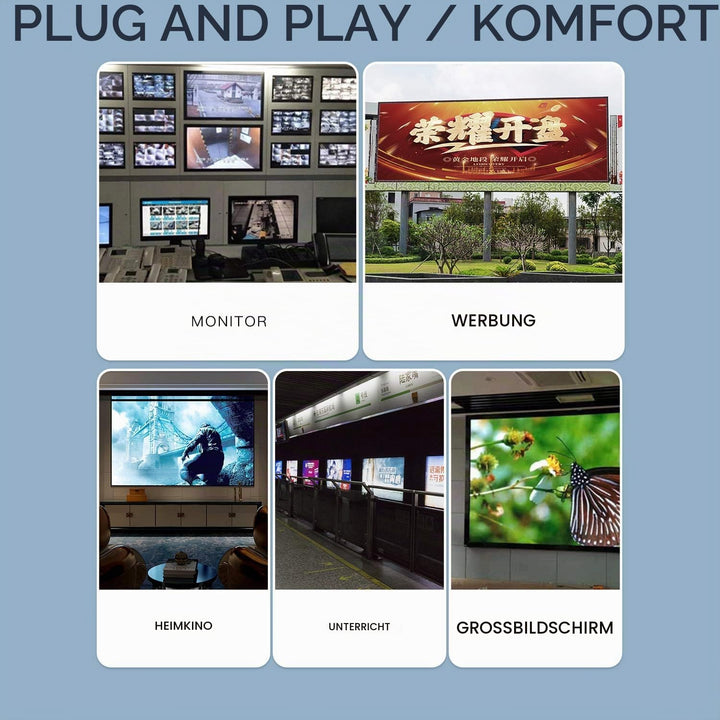 PWAYTEK HDMI Extender 1080p@60Hz, 3D, über Single Cat5e/Cat6/Cat 7 Kabel Full HD unkomprimiert Übert