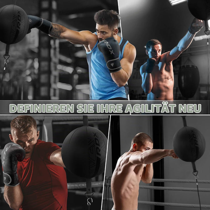 RDX Boxen Doppelendball, 70CM Reflex Speed Ball mit 48" dehnbarer Bungee Schnur Hängend, Punchingbal