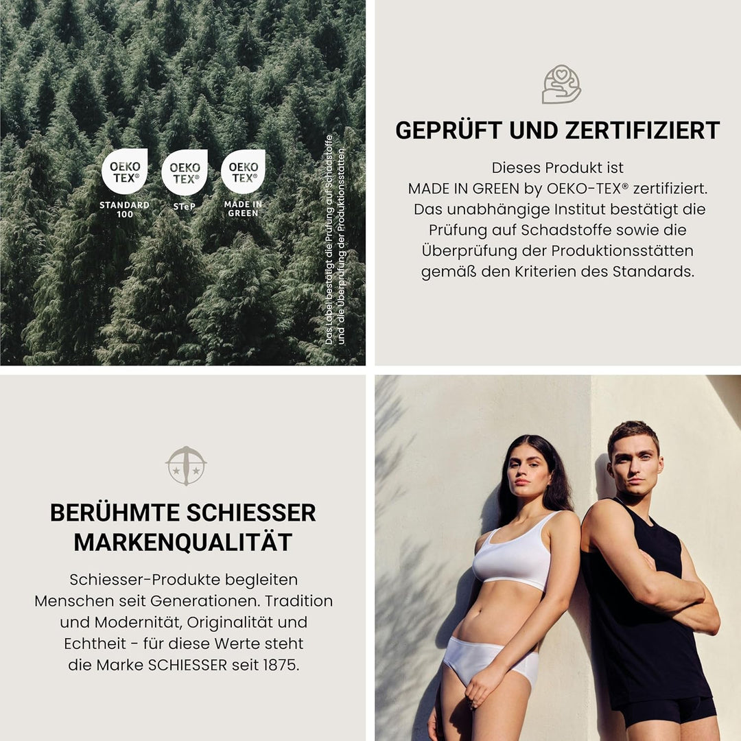 Schiesser Wende-Bettwäscheset Doubleface in angenehm glatter Renforcé Qualität, Made IN Green, Farbe