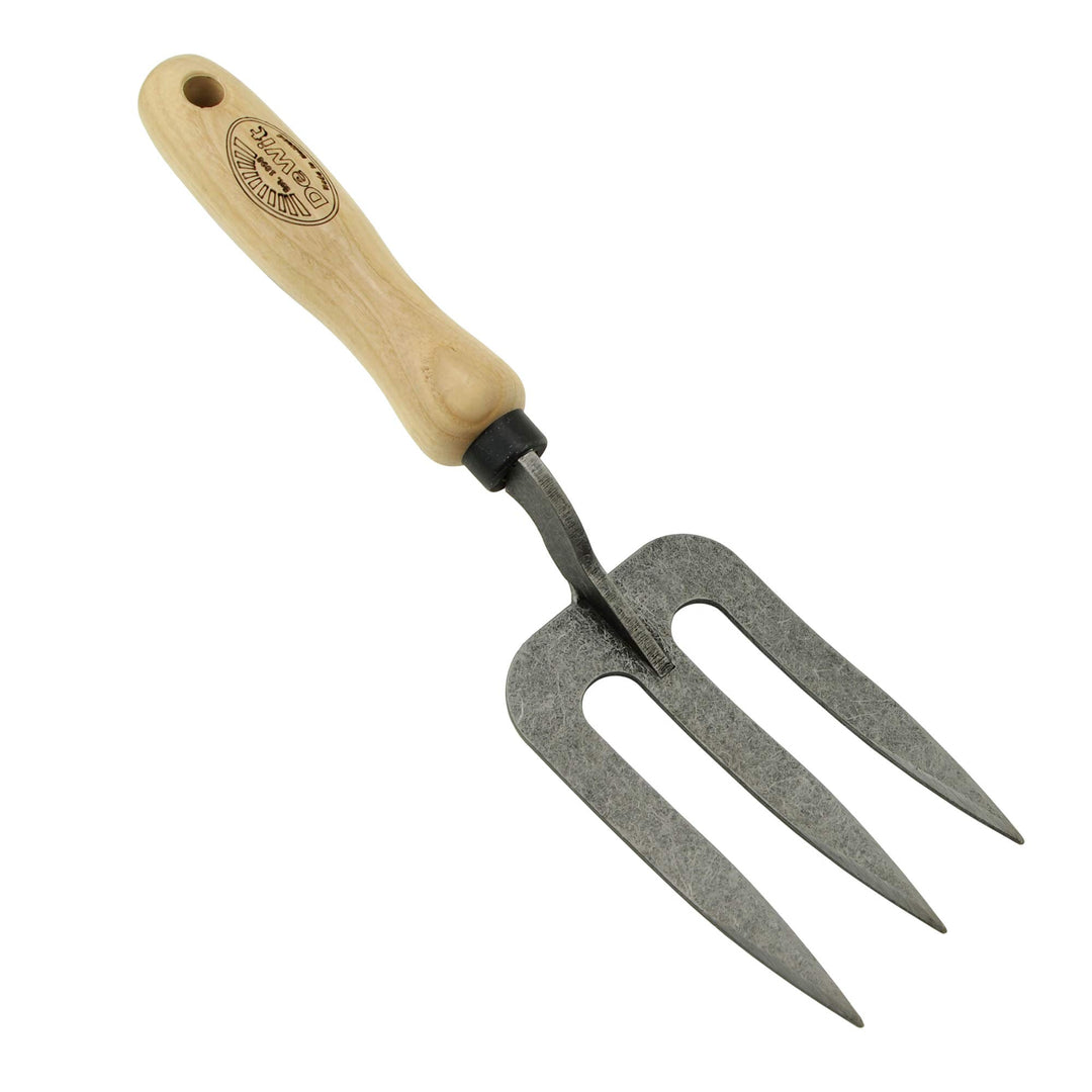 DeWit Blumengabel 'Welldone' 30 cm I Profi Grabegabel aus Borstahl mit FSC®-zertifiziertem Handgriff