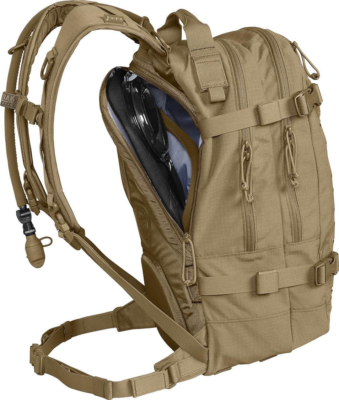 Camelbak HAWG Taktischer Rucksack Trinkrucksack 23L mit Mil Spec Crux 3L Kojote, Kojote