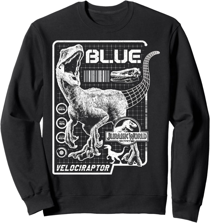 Jurassic World Two Blue Raptor Schematic Sweatshirt