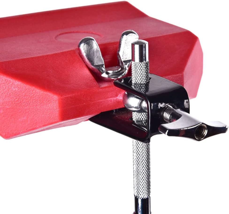 Jam Block Musikinstrument, 12,7 cm, Kunststoff, Lateinisches Trommelinstrument, Rot, rot