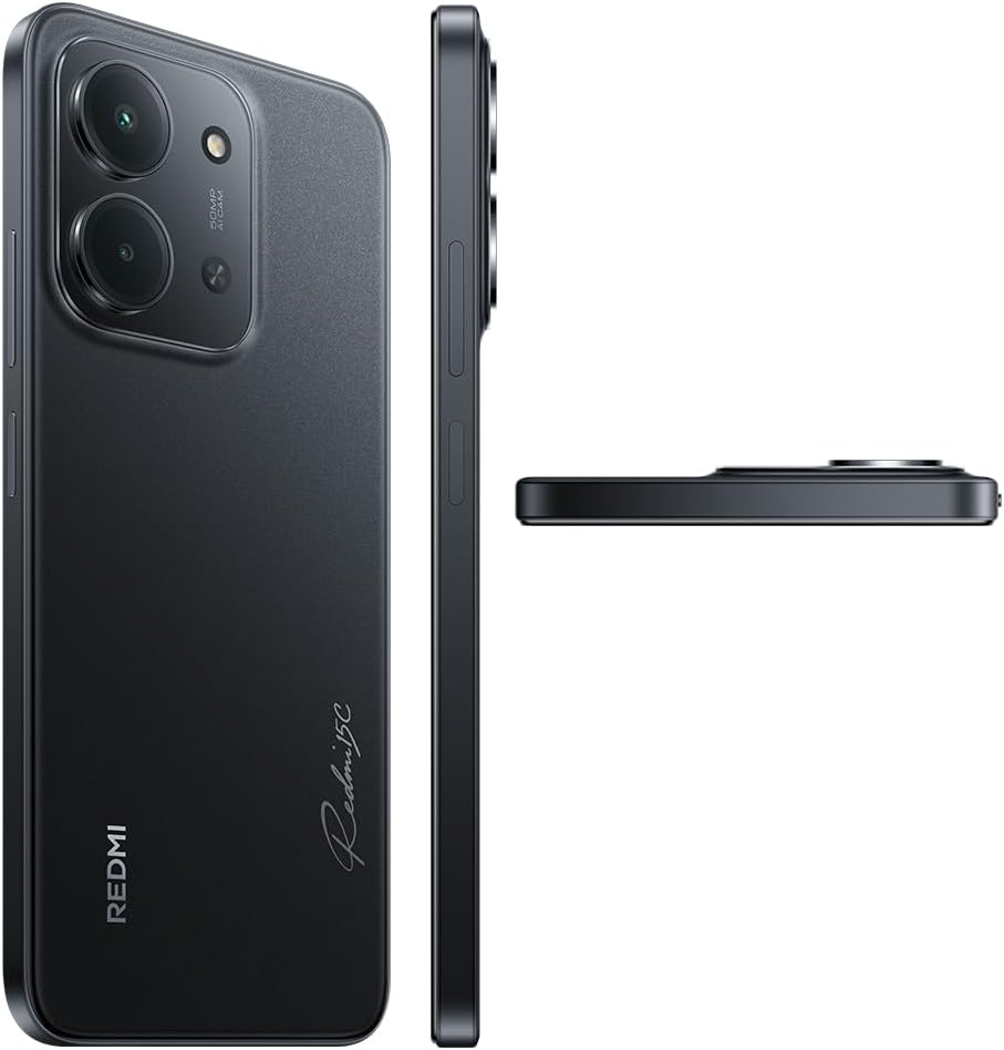 XIAOMI Redmi 15C 4G Smartphone, Schwarz, 4 GB + 128 GB, massiver Akku mit 6000 mAh (Typ), 6,9 Zoll D