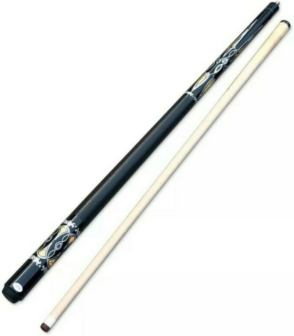 Pegasi Classic Billardqueue 146cm 2-teilig Black Hawk Schwarz Normal, Schwarz Normal
