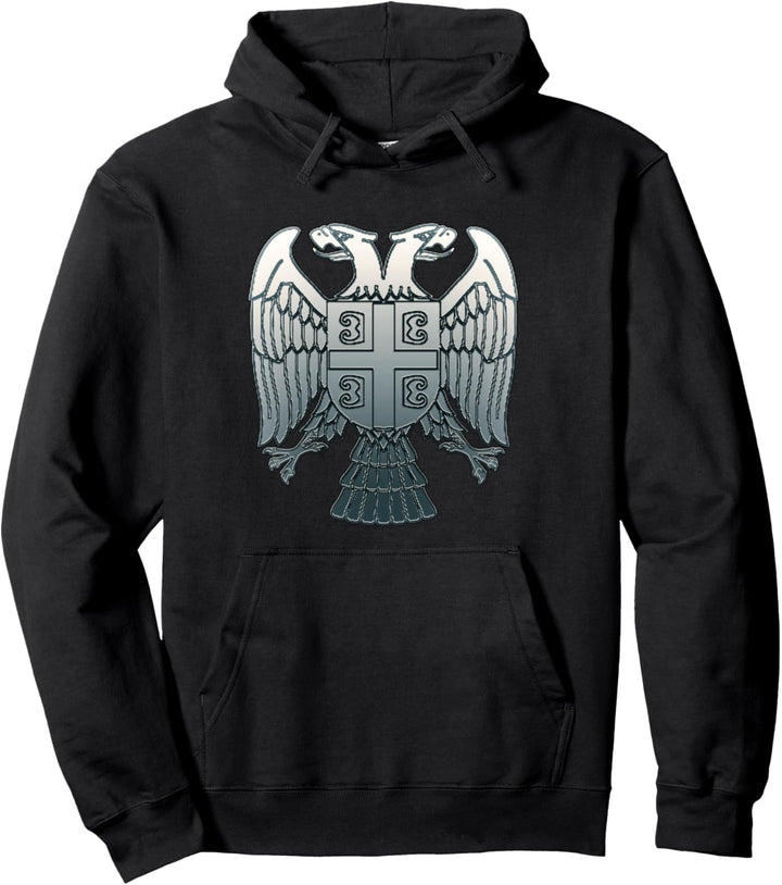 Doppelköpfiges "Serbisches Emblem" Pullover Hoodie