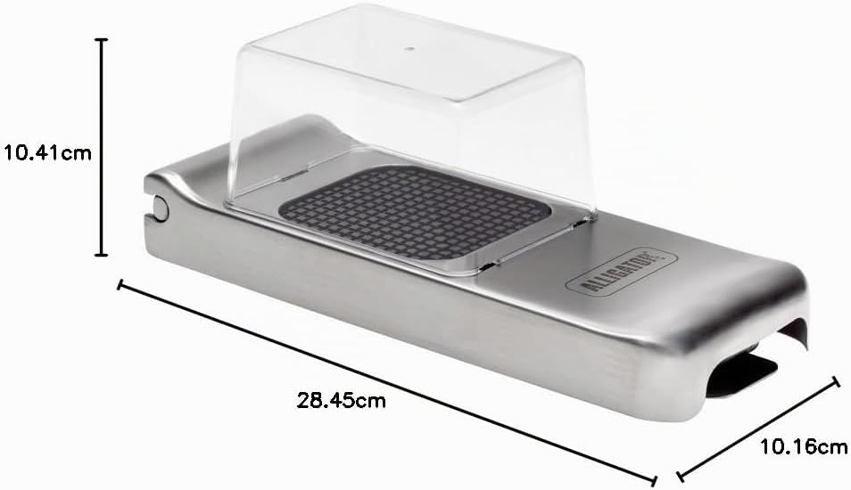 ALLIGATOR 3093 - Edelstahl-Multifunktionsschneider Mit Auffangbox - Gemüse- Zwiebel- und Pommesschne