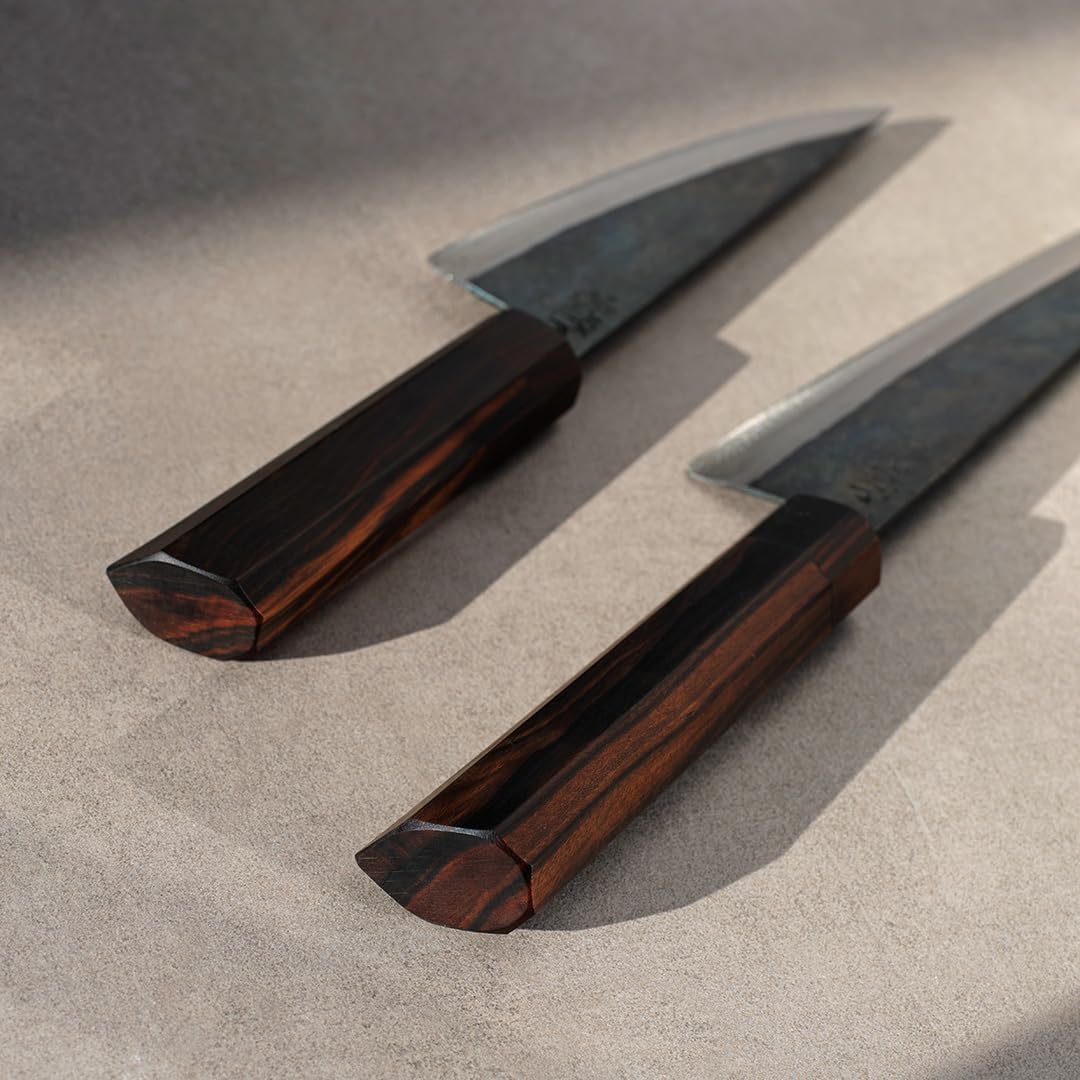 BLACK CHILI MESSER »STARTERSET« Extrem scharf - Handgeschmiedetes Küchenmesser-Set aus vietnamesisch