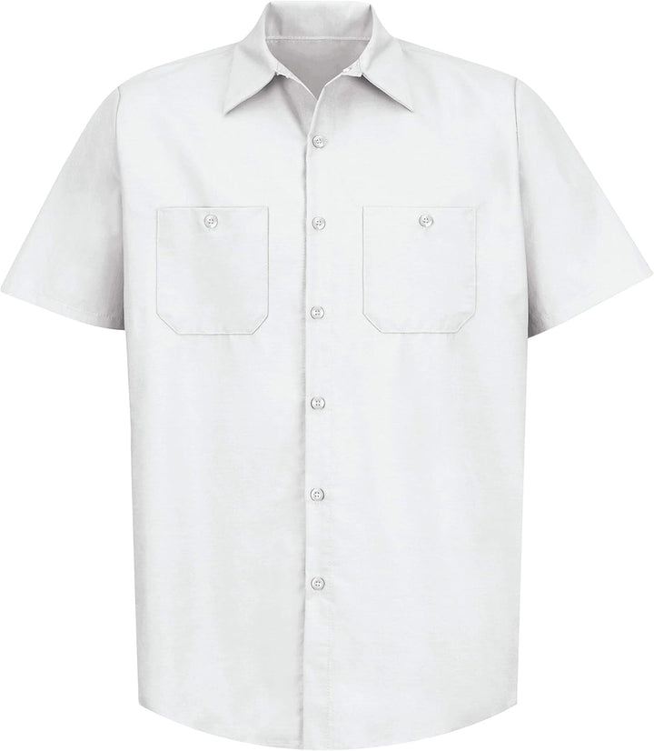 Red Kap Herren Industrielles, Normale Passform, kurzärmelig Button-Down-Arbeitshemd Small - 3 Pack W