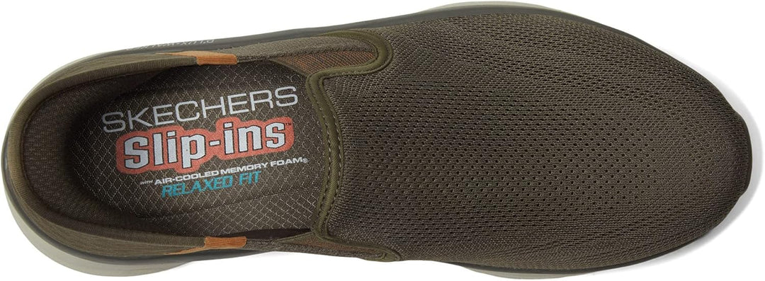 Skechers Herren D'lux Walker Sneaker 46 EU Braun, 46 EU Braun