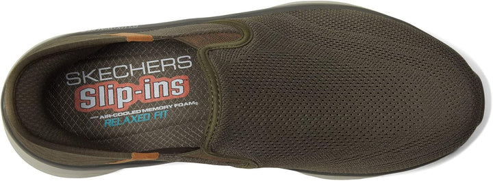 Skechers Herren D'lux Walker Sneaker 46 EU Braun, 46 EU Braun
