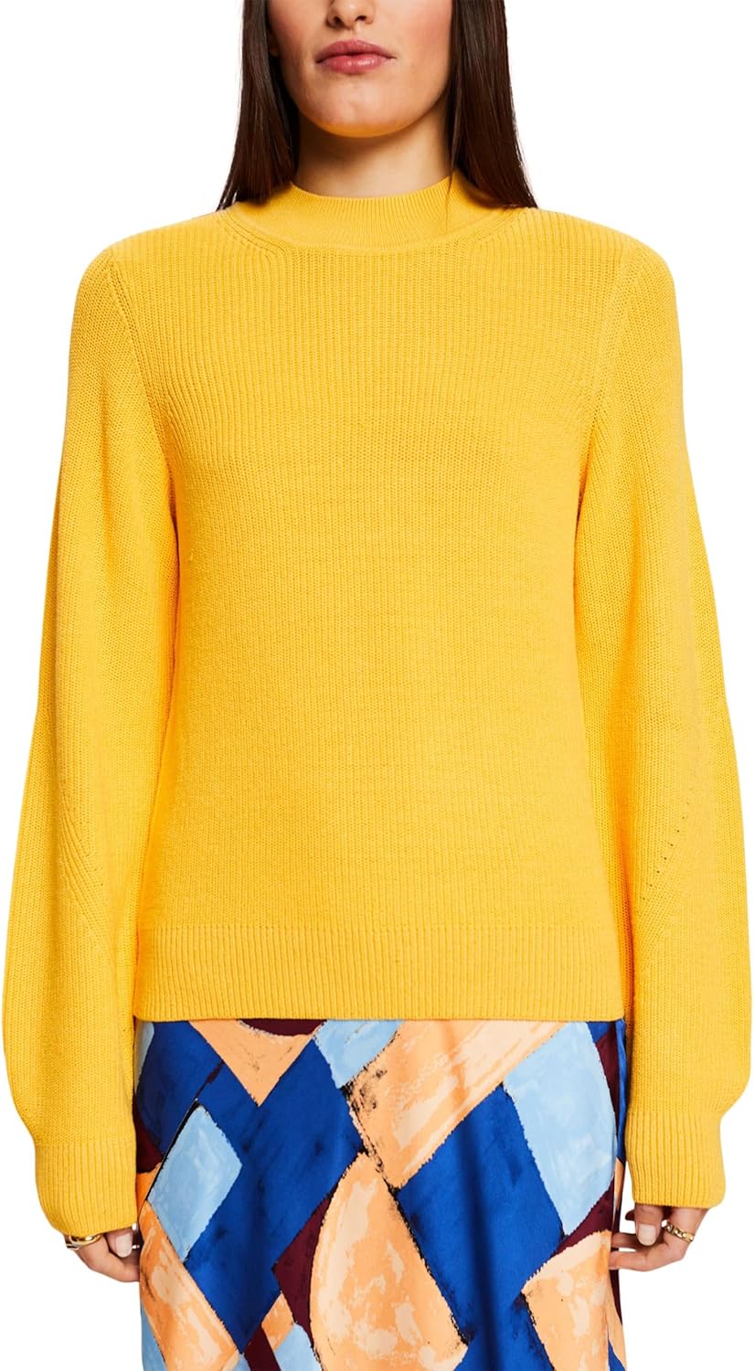 ESPRIT Damen Pullover XL 750/Yellow, XL 750/Yellow